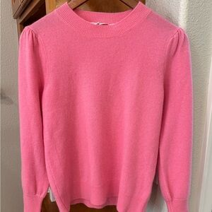 Veronica Beard Nelia Cashmere Sweater in Pink
